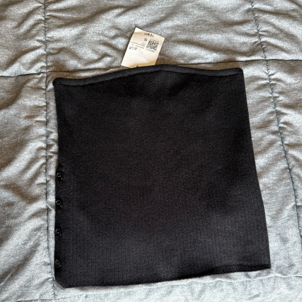 Forever 21 Black Ribbed Tube Top